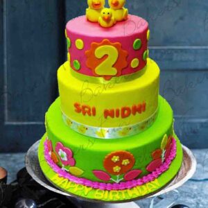 The Triad Birthday Fondant Cake