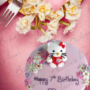 Hello Kitty Again Kids Birthday Cake Fondant