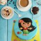 Haula The Girl Birthday Fondant Cake For Kids