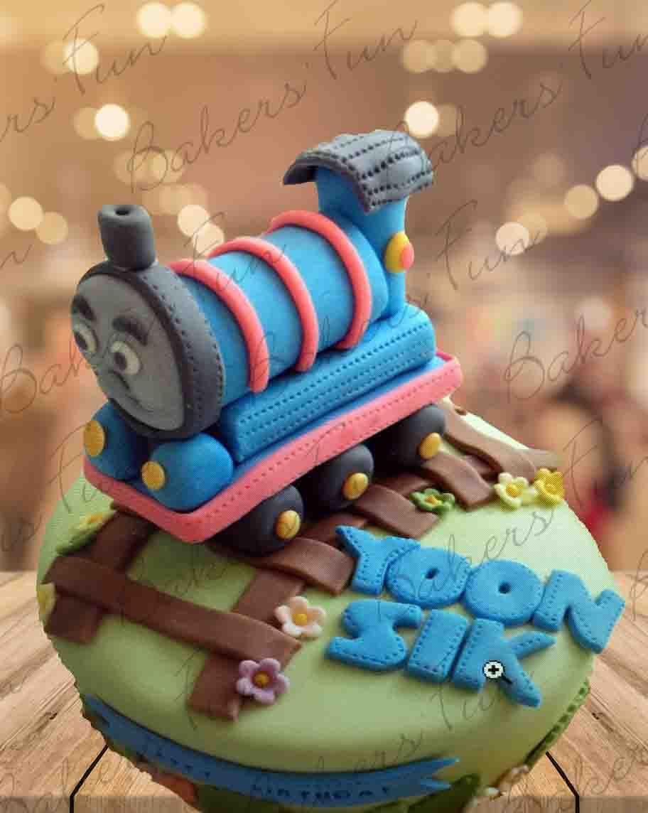 Edible Kids Train Cake Topper Personalised - Edible Printed Toppers-nextbuild.com.vn