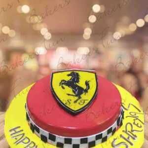 Ferrari Model Birthday Fondant Cake