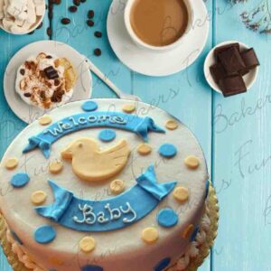 Welcome Baby Birthday Cake For Kids