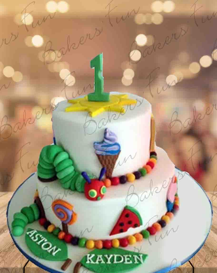 Good Cartoon Fondant Birthday Cake for Kids - Bakersfun