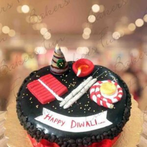 HAPPY DIWALI FONDANT CAKE