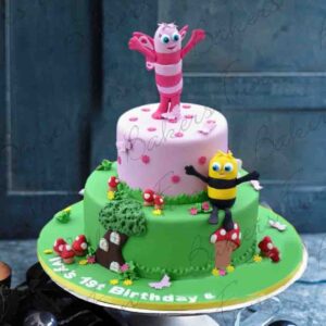 Grasshoppers Birthday Cake for Kids