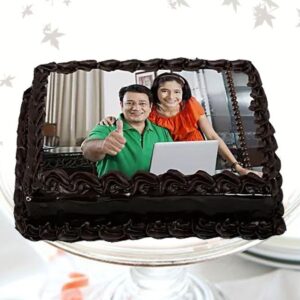 Bright Photo Chocolate Cake
