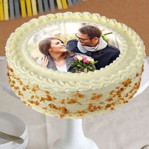Lovely Butterscotch Photo Cake