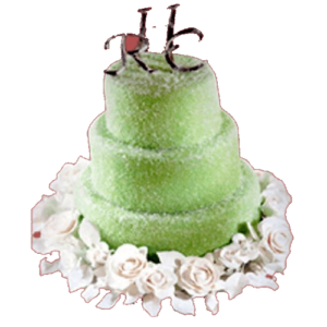 Amazing Green Wedding Butter Cream Cake