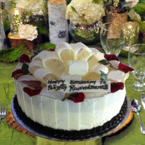 The Bright White Tie Cake