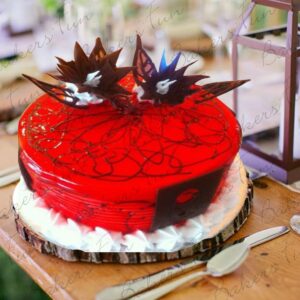 Colorful Bright Red Cake