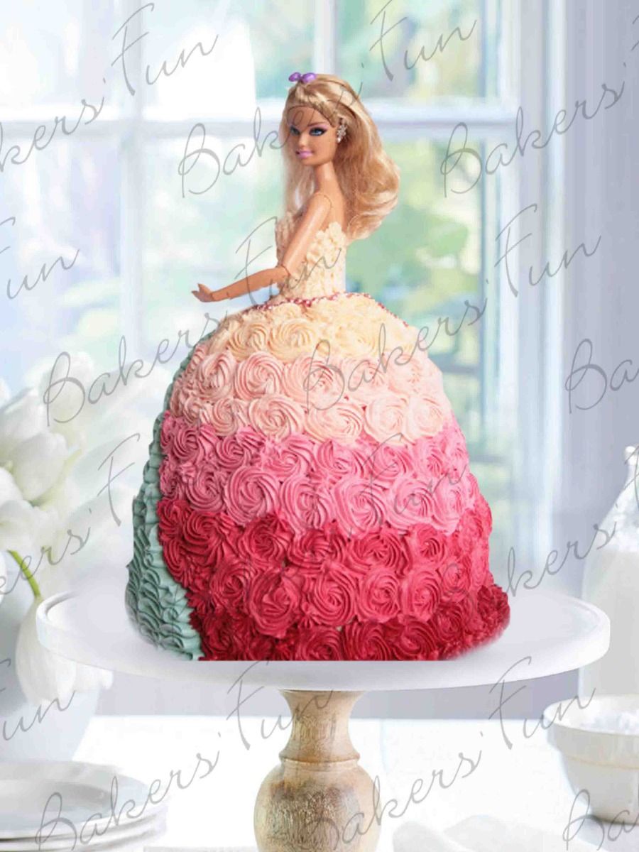 Barbie Inspired Cake - Bakersfun