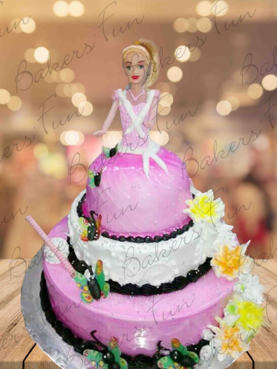 Rosette Barbie Cake - Bakersfun