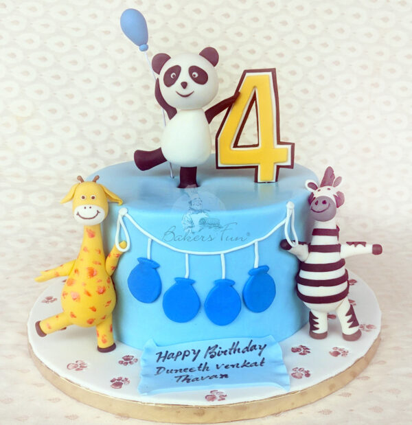 Chinese Panda Jungle Theme Birthday Cake | Order Online at Bakers Fun