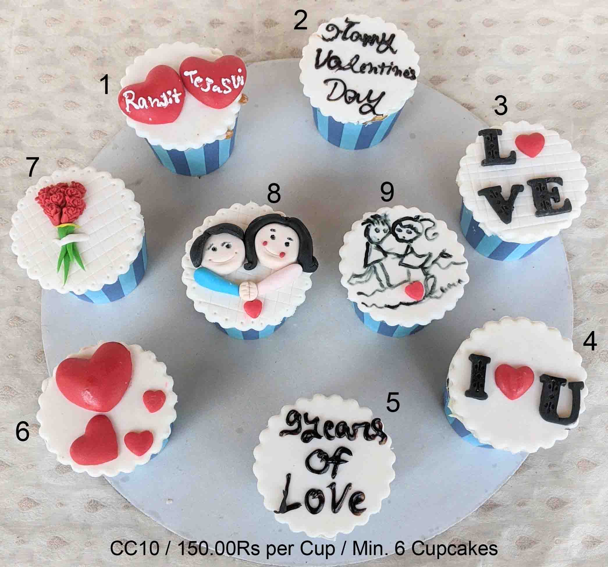 Wie Afkorten Slechte factor Valentines Day Cupcakes | Order Online at Bakers Fun
