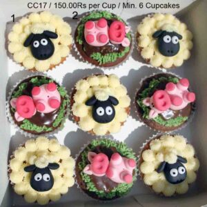 Farm Animals Cupcakes