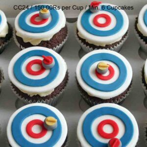 Olympic Curling Sport Cupcakes