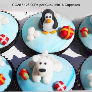 Penguin & Polar Bear Cupcakes