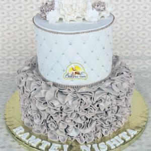 Ruffles Galore Wedding Cake 2