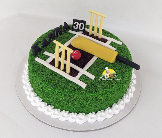 Cricket Ball & Bat theme Piñata Cake | Order Online at Bakers Fun-sgquangbinhtourist.com.vn