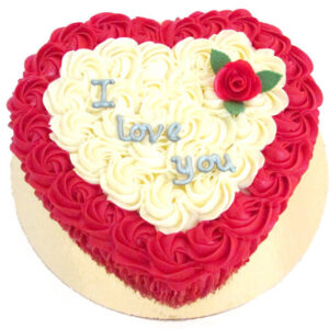 Heart Out Red Velvet Heart Shape Cake