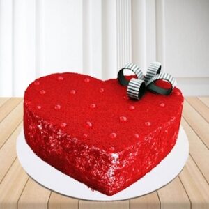 Valentine Red Velvet Cake Heart Shape