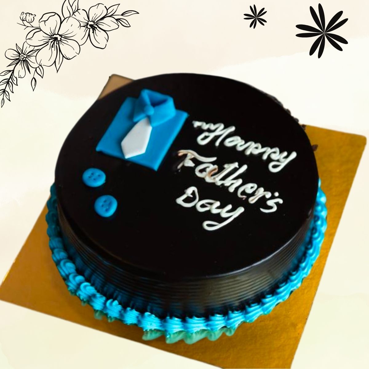 Fathers Day Photo Cake | Cake for Dashing Father | Yummy Cake-sgquangbinhtourist.com.vn