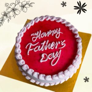 father's day vanilla cake