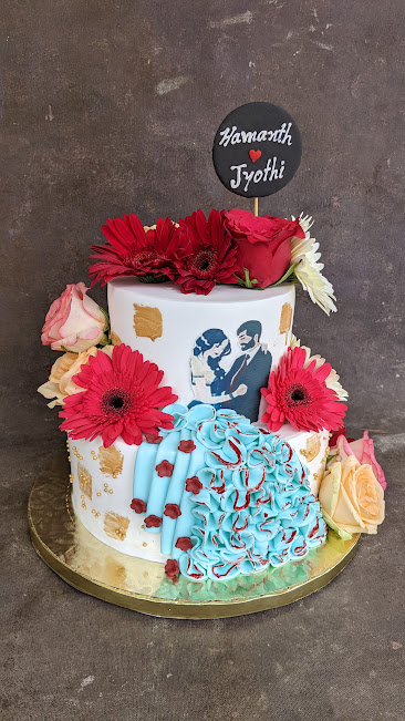 Anniversary Cake - DP Saini Florist-thanhphatduhoc.com.vn